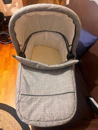 Carrito bebé 3en1 gris