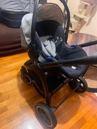 Carrito bebé 3en1 gris