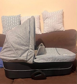 Carrito bebé 3en1 gris