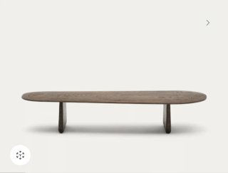 Mesa centro roble oscuro madera maciza