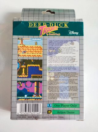 Deep Duck Trouble Donald Duck Sega Game Gear