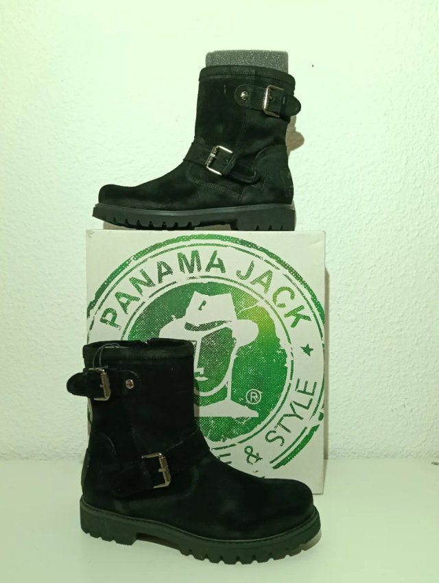 Botines Panama Jack Talla 36 Mujer Negros