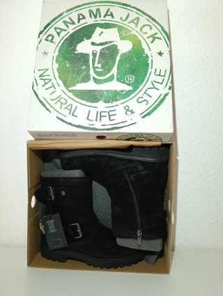 Botines Panama Jack Talla 36 Mujer Negros