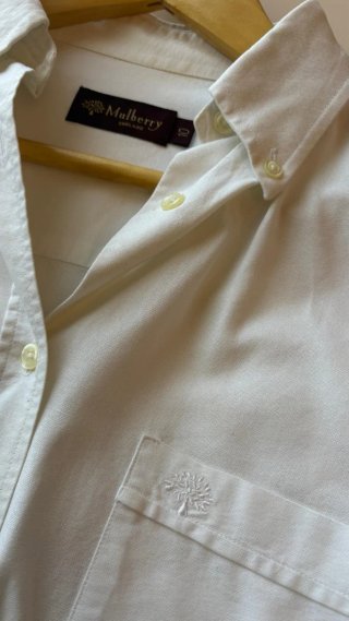 Camisa Mulberry Vintage Blanca Mujer