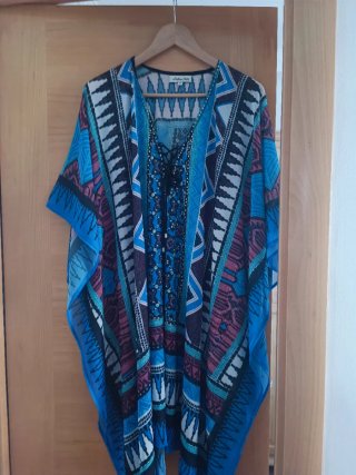 Caftán estampado playa/piscina talla única