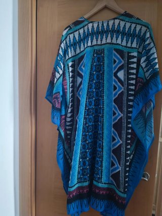 Caftán estampado playa/piscina talla única