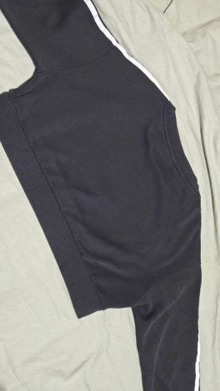 Sudadera Crop Adidas Mujer Negra