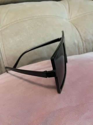 Gafas de sol cuadradas extragrandes negras
