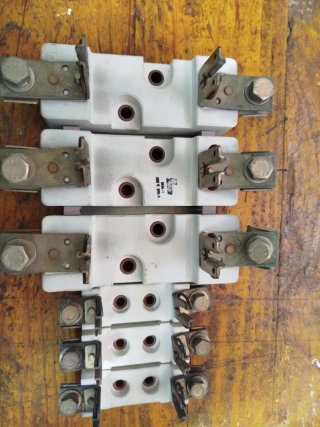 Lote 3 Base Fusible Cerámico Trifásico NH
