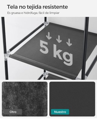Armario Portátil Songmics Negro