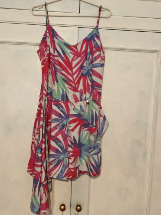 Mono corto Salsa estampado tropical  100% Tencel