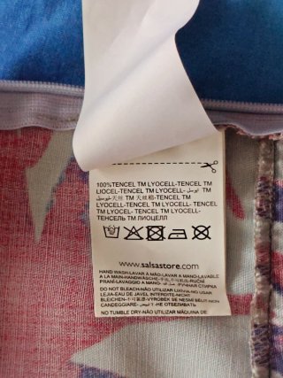 Mono corto Salsa estampado tropical  100% Tencel