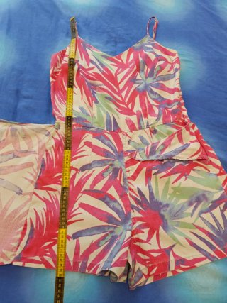 Mono corto Salsa estampado tropical  100% Tencel