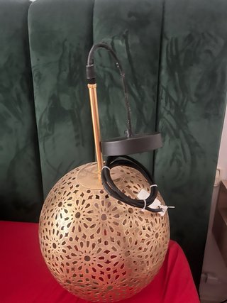 Lámpara de techo dorada oriental