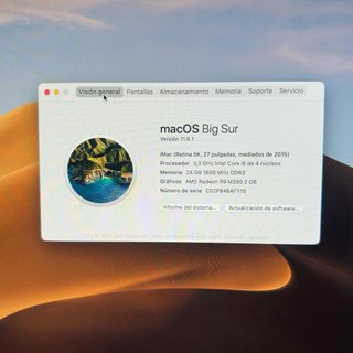 iMac 27 5K (2015) 24GB RAM 1TB + Ratón