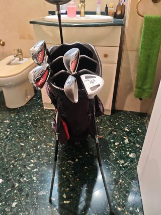 Set de golf con bolsa de trípode