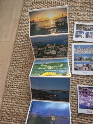 Lote de 27 Postales  Estambul Marrakech y Tunez