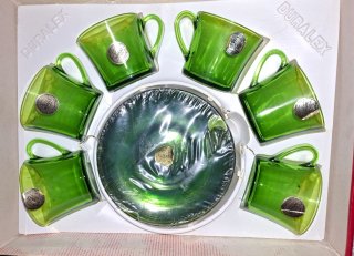 Nuevo!! Té/thé. Juego 6 servicios Duralex verde