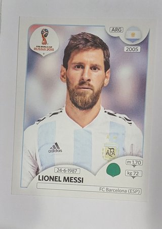 Figurinha Lionel Messi Barcelona/Argentina