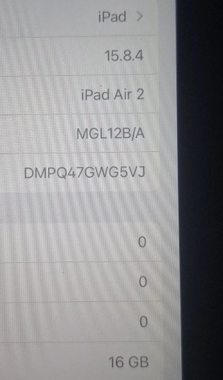 iPad Air 2 16GB Grigio