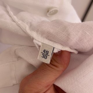 Vestido Massimo Dutti Lino Blanco Talla L