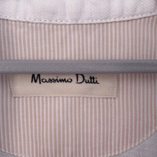 Vestido Massimo Dutti Lino Blanco Talla L
