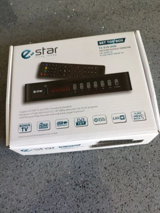 Decodificador TDT e-star T2-618 UHD