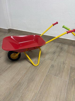 Carro de hierro infantil verde
