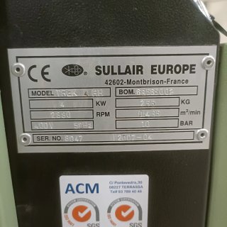 Compresor Sullair Tornillo en perfectas condicione
