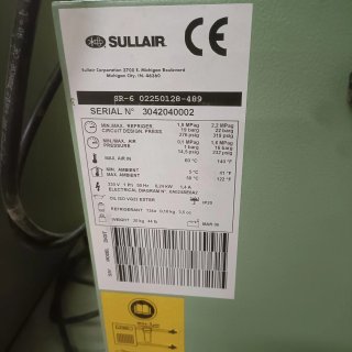 Compresor Sullair Tornillo + secador aire