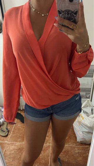 Camisa ligera naranja