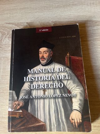 Manual de historia de derecho