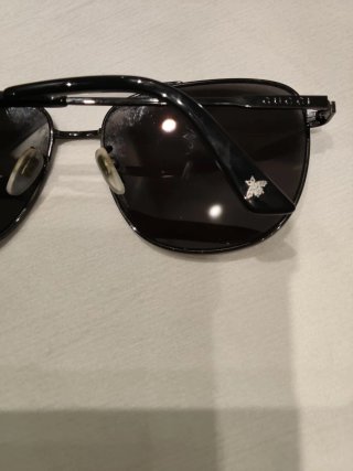 Gafas Gucci Aviador Metálicas Negras