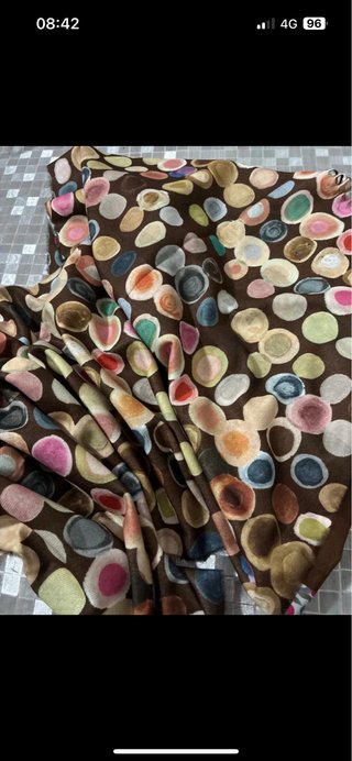 Foulard con stampa gatti e dolci