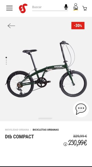 Bicicleta Plegable DTB Compact Aro 20