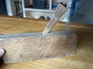 Cepillo de moldura antiguo madera 22 cm c.1880