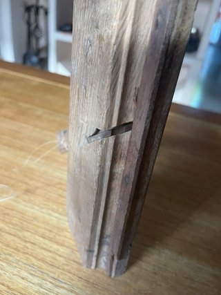 Cepillo de moldura antiguo madera 22 cm c.1880