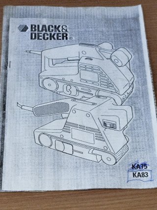 Lijadora Banda Black Decker KA85E 500W