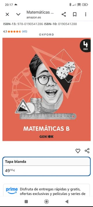 Matemáticas B 4 ESO : Geniox