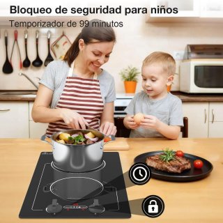 Placa Inducción VBGK 2 fuegos 3000W 220V