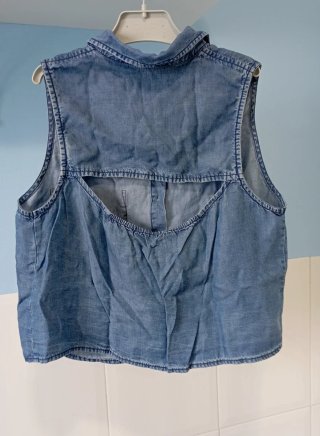Top denim Pull&Bear Talla S