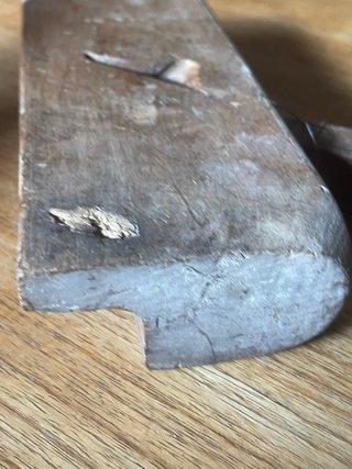 Cepillo de moldura antiguo carpintero 21 cm c.1880