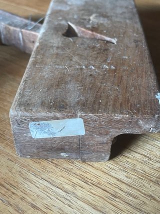 Cepillo de moldura antiguo carpintero 21 cm c.1880