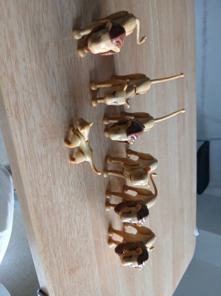 Lote 6 leones y 1 cría de playmobil  Todos 11€