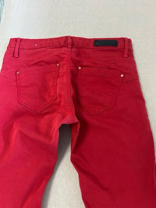 Pantalones Stradivarius Rojos Talla 36