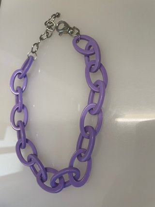 Collana catena lilla