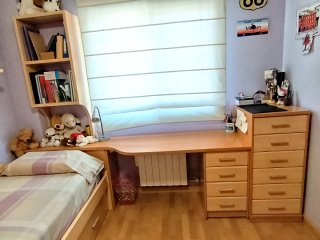 Cama juvenil con cama nido