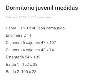 Cama juvenil con cama nido