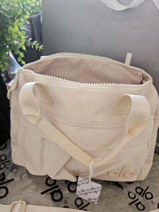 Bolso de mano y hombro Alo rosa y beige