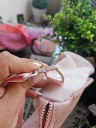 Bolso de mano y hombro Alo rosa y beige